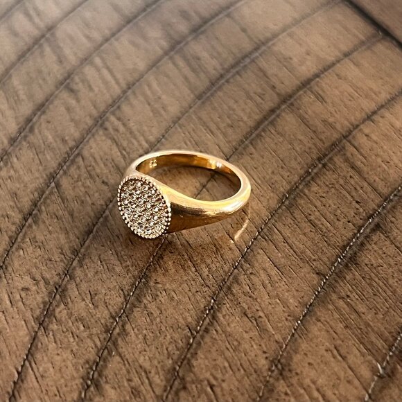 Swarovski Gold and Silver Ring - Picture 1 of 9